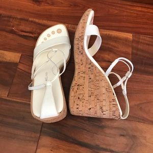 White wedges size 10